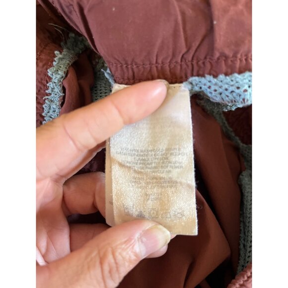 Columbia Mens Small Omni-Shade Maroon Cargo Shorts Drawstring Elastic Waist - Picture 5 of 6